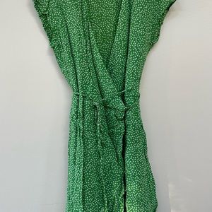 Reformation mini wrap dress - M. green.